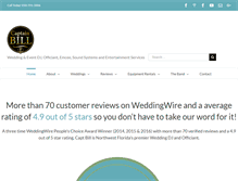 Tablet Screenshot of captbill.com